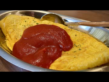 【苦手料理はオムライス】チキンライスの卵巻きを作る、妻のしもべ