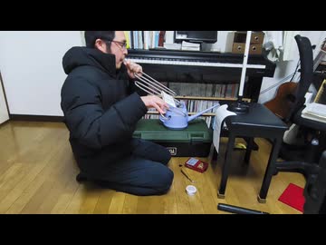 ダイソーのハンガーで「ハトと少年」