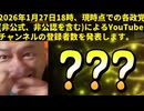 20260127_2026年1月27日(火)18時、現時点での各政党【非公式、非公認を含む】によるYouTubeチャンネルの登録者数を発表します。 #衆院選　#解散　#減税