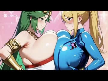 サムスをチ◯ポ奉仕に勧誘するパルテナ様♡