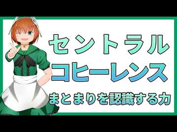 13 セントラルコヒーレンスとは情報を統合し理解する能力