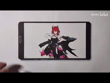 ホモと見る手描きで完全再現されたソシャゲ画面