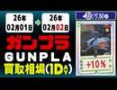 ガンプラ 買取相場《43点/1日》｜02月02日 ＜50円以上騰落＞ #ガンダム #プラモデル