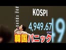 韓国がパニック売り！サイドカー発動しブラックマンデーになったコスピを主要株式市場と比べてみた！