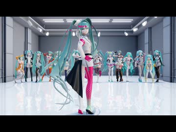 【MMD】No.1／HoneyWorks × 月乃 × 歴代レーシングミク