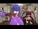 対魔忍MMD 秋山凜子と水城ゆきかぜ　ブラッティグルービー