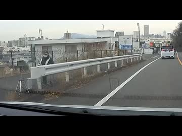 速度違反取締：香川県高松市：栗林トンネル北