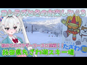 コシラズと冬のお楽しみ(25-26)＃３　【秋田県たざわ湖スキー場】