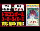 ドラゴンボール【ダイバーズ】 買取相場《105枚/週》｜02月06日 ＜100円以上騰落＞ #dbsdv #スーパーダイバーズ #ドラゴンボール