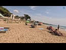 穏やかな朝の海辺散歩 – ビーチウォーク＆ウォータースライド | 4Kツアー