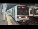 E501系K702編成 回送 水戸駅6番線発車
