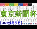 【競馬予想】2026「東京新聞杯(GⅢ)」