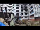 Special Operations Forces fighters are striking Russian positions with a grenade launcher.
