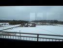 大雪の日の宇都宮LRTの車窓