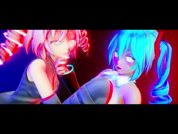 【Ray-MMD】【ノーパン？】ダイダイダイダイダイキライ - 初音ミク VS 重音テト【KS式初音ミク・TDA重音テト】