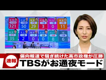 反日在日朝鮮TBSが高市300議席圧勝で完全にお通夜状態ｗｗｗ