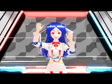 【MMDモデル配布あり】【MMDアイプリ】八王子ビビちゃんで2曲【VRoid_MMD】