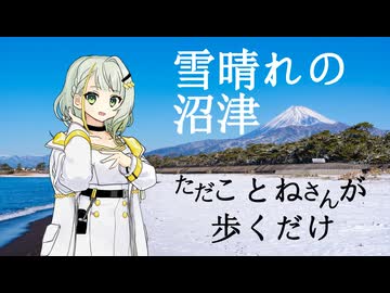 【VOICEROID旅行】ただことねさんが歩くだけ【雪晴れの沼津】