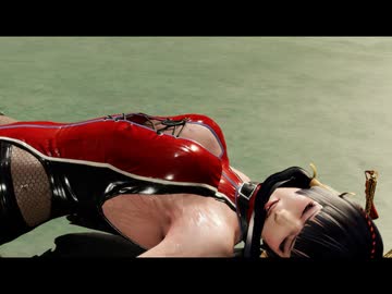 DOA6 揺らされる 女天狗　レッスルコス