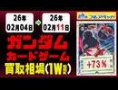 ガンダムカードゲーム 買取相場《120枚/週》｜02月11日 ＜50円以上騰落＞ #GCG #gundam #Newtype Rising
