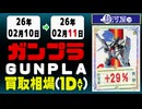 ガンプラ 買取相場《62点/1日》｜02月11日 ＜50円以上騰落＞ #ガンダム #プラモデル