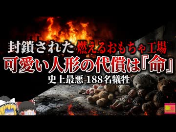 【1993】『生きながら焼かれた188人』「人形を盗まれるから」と出口をロック。利益優先が招いた地獄の工場火災『ケーダーおもちゃ工場火災』を解説