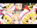 【東方ＭＭＤ】博麗神社　赤井はあと(ホロライブ)と、フランドール　ふえる