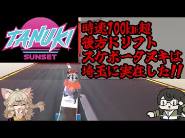 【Tanuki Sunset】埼玉驚異の野生動物!!高速後方ドリフトスケボータヌキは実在した!!