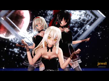 【東方MMD】霊夢・魔理沙・アリス（ゴスロリ・ミニ）で「jewel」