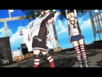 【MMD艦これ】⭐️天津風ちゃんと島風ちゃんの Queendom - Red Velvet