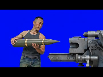 装填するアキラBB