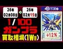 ガンプラ【1/100】 買取相場《109点/週》｜02月15日 ＜100円以上騰落＞ #ガンダム #プラモデル