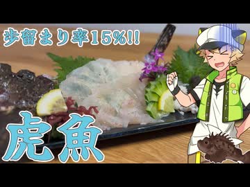 鬼虎魚を食べる虎太郎