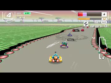 ハンドルアシスト状態の練習中に3位【F-ZERO99】