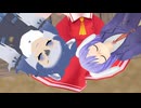 【東方ＭＭＤ】博麗霊夢の膝の上　ダイアウルフ(けものフレンズ)とレイセン