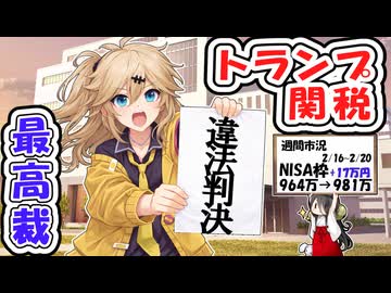 【最高裁判決】トランプ関税は違法！！でどうなるの？【市況】