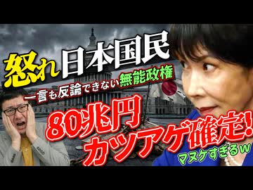 【大事故勃発】怒れ日本国民！80兆円カツアゲされてヘラヘラ笑う無能な【巨大権力2/3勢w】