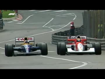F1 1992モナコGP セナvsマンセル高画質版【三宅正治Ver】 - ニコニコ動画