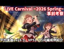 【デレステ】LIVE Carnival~2026 Spring~事前考察(使用予定編成の紹介)