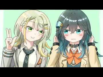 お揃いの髪型でツーショット！
