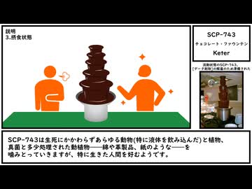 【ゆっくり紹介】SCP-743【チョコレート・ファウンテン】