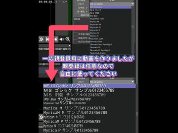 AviUtl2 フォント視覚化MOD