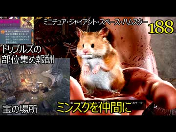 バルダーズゲート3　188　ミンスクを仲間に　ミニチュア・ジャイアント・スペース・ハムスター　ドリブルズの部位集め　呪文の力の手袋