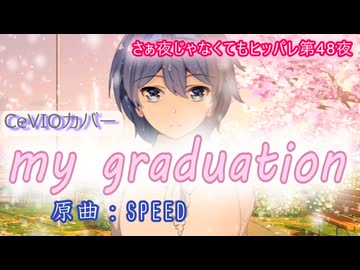 【my graduation / SPEED】さぁ夜じゃなくてもヒッパレ第48夜【すずきつづみ　CeVIO_AI】