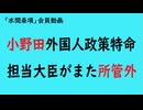 第1081回『小野田外国人政策特命担当大臣がまた所管外！』【「水間条項」会員動画】