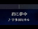練習用カラオケ♬ 君に夢中 - 宇多田ヒカル 【ガイドメロディ付】 インスト, BGM, 歌詞 ふりがな