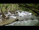 Huai Mae Khamin Waterfall level six, Kanchanaburi, Thailand - Slow motion