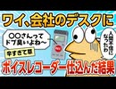 【2ch面白スレ】会社にボイスレコーダー仕込んで地獄を見てしまう【ゆっくり解説】