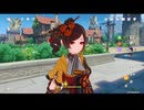 原神　雷電将軍＆千織＆ナヒーダでデイリー任務#７３９。地脈の花.概要欄見てね