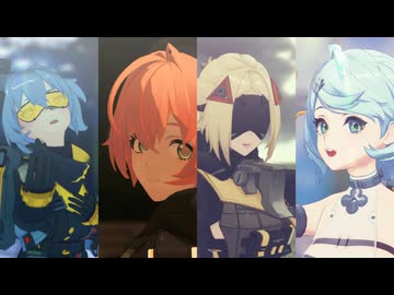 【ゼンゼロMMD】ゴーストルール【オボルス小隊+α】